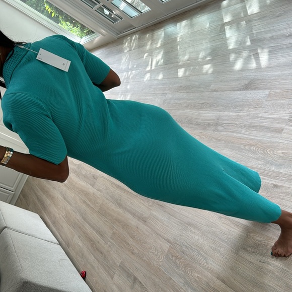 Caroline Constas Turquoise Maxi Dress - Picture 3 of 4